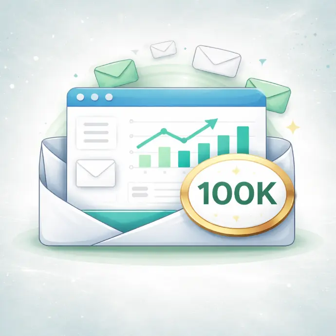 Buzón de correo masivo para marketing 100k correos al mes, integrado con Odoo